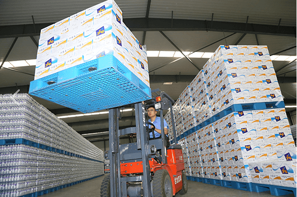 單麵塑料（liào）托盤（pán）使用案例